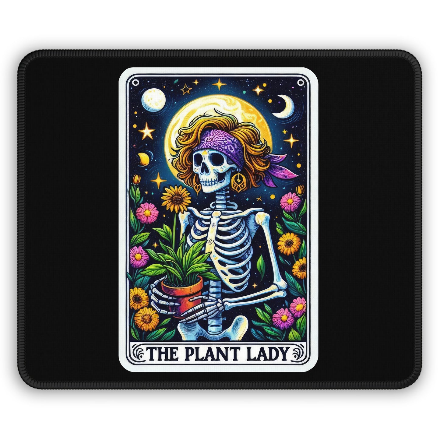 Plant Lady Tarot Card Non Slip Mouse Pad | Botanical Office Desk Decor  Plant Lovers Gift Tarot-Inspired Desk Mat Green Thumb Desk Accessory