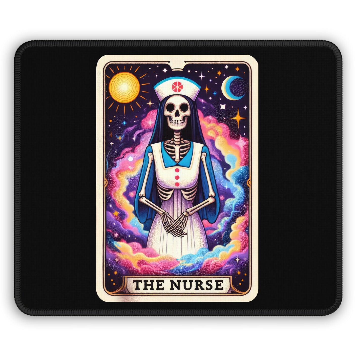 Nurse Tarot Card Non Slip Mouse Pad Medical Office Desk Decor Nurses Gift Tarot-Inspired Desk Mat Healthcare Worker Desk Accessory Desk Pad