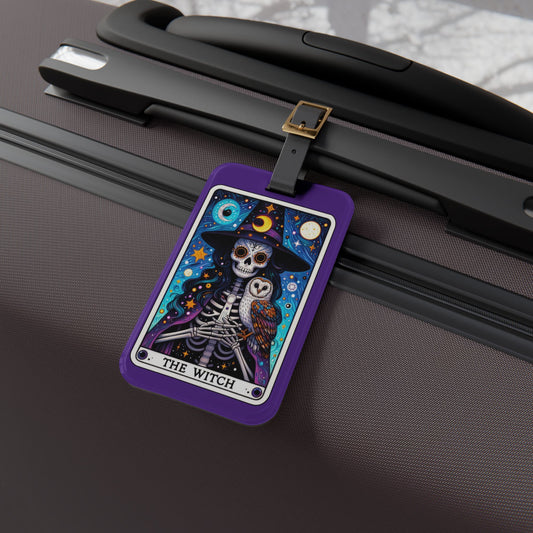 Witch Tarot Card Luggage Tag - Unique Travel Accessory for Enchanting Souls - Perfect Baggage ID for Witches & Magical Travelers