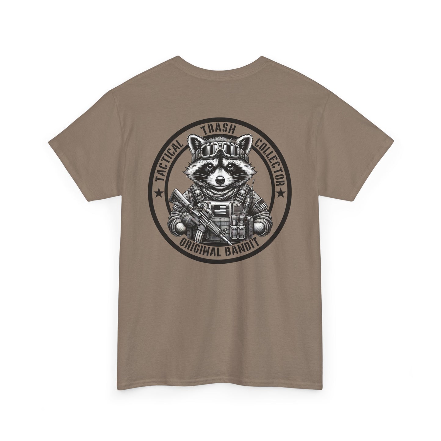 Tactical Trash Collector Shirt | Funny Tactical Raccoon Tee | Military-Inspired Graphic Humor Outdoors Fans | Unique Patriotic Design  Gift