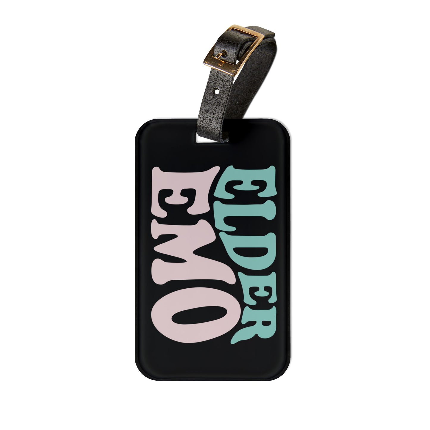 Elder Emo Luggage Tag | Emo Culture Travel Accessory Not Just a Phase Baggage ID Gothic Punk Travel Accessory Elder Emo Gift Gothic Punk Tag