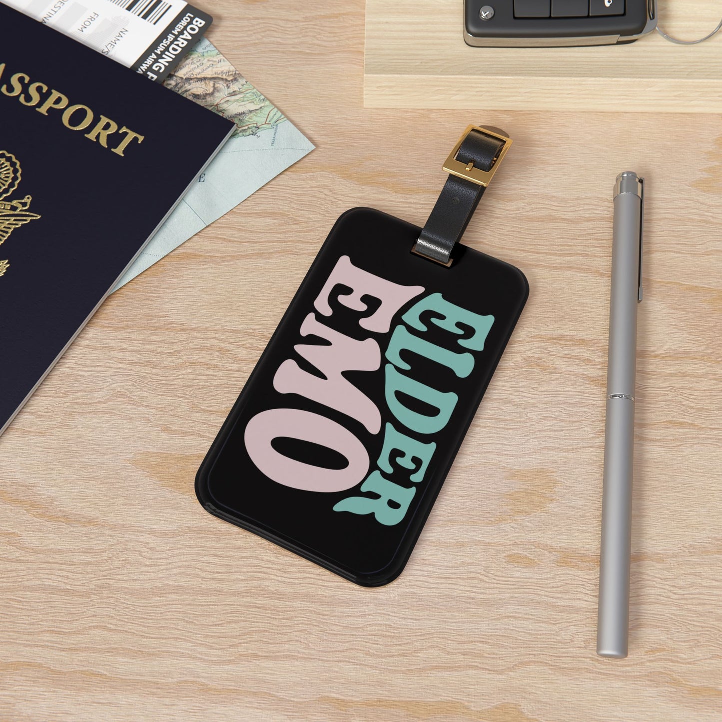 Elder Emo Luggage Tag | Emo Culture Travel Accessory Not Just a Phase Baggage ID Gothic Punk Travel Accessory Elder Emo Gift Gothic Punk Tag