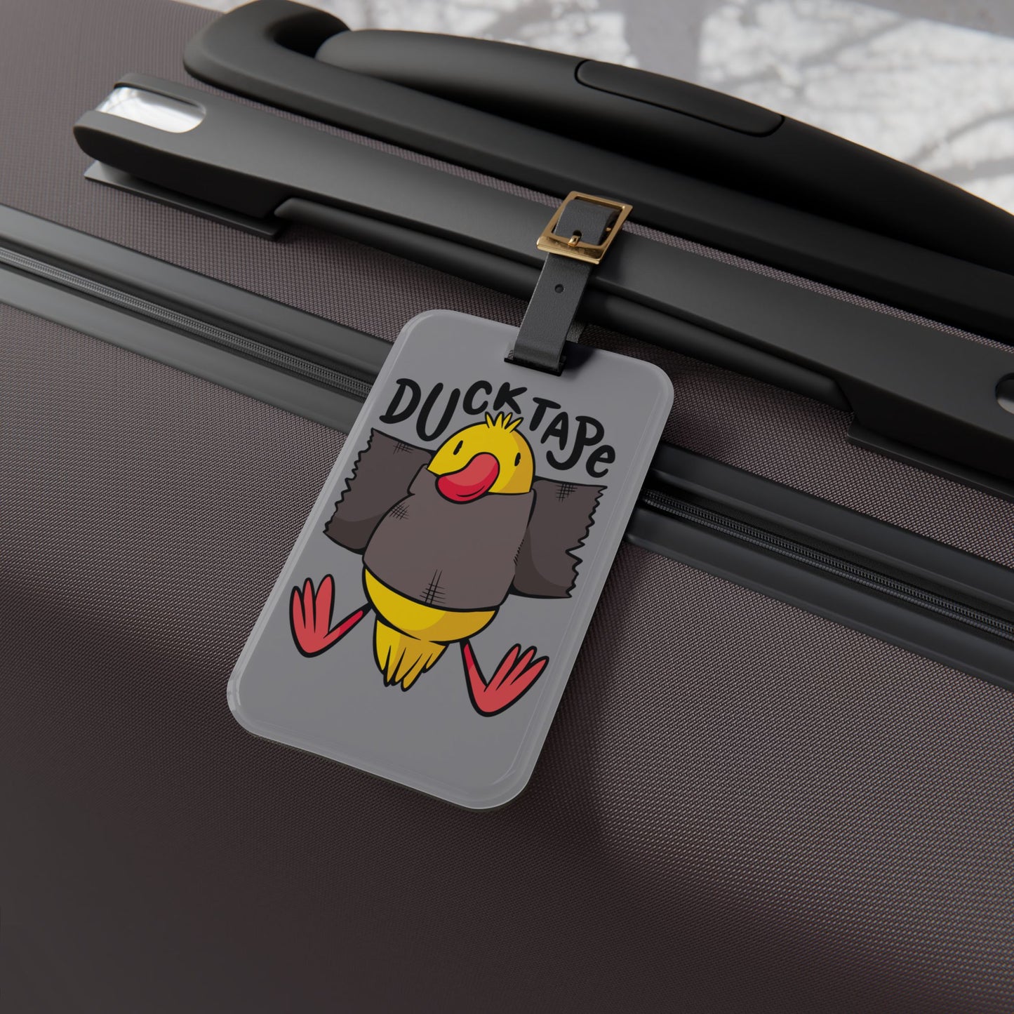 Duck Tape Luggage Tag Funny Duck Joke Suitcase Tag Perfect Travel Accessory Duck Lovers Taped Baggage ID Travel Bug Gift Travel Backpack Tag