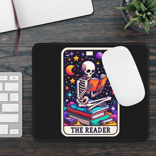 Reader Tarot Card Non Slip Mouse Pad | Book Lover Office Desk Decor Gift Readers Tarot-Inspired Desk Mat Literary Desk Accessory | Desk Pad