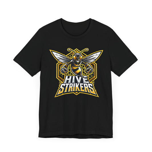 Hive Strikers Bee Shirt | Fierce Honeycomb Design | Unique Gift for Bee Lovers and Gamers | Esports Jersey Style Graphic Tee Honey Bee Lover