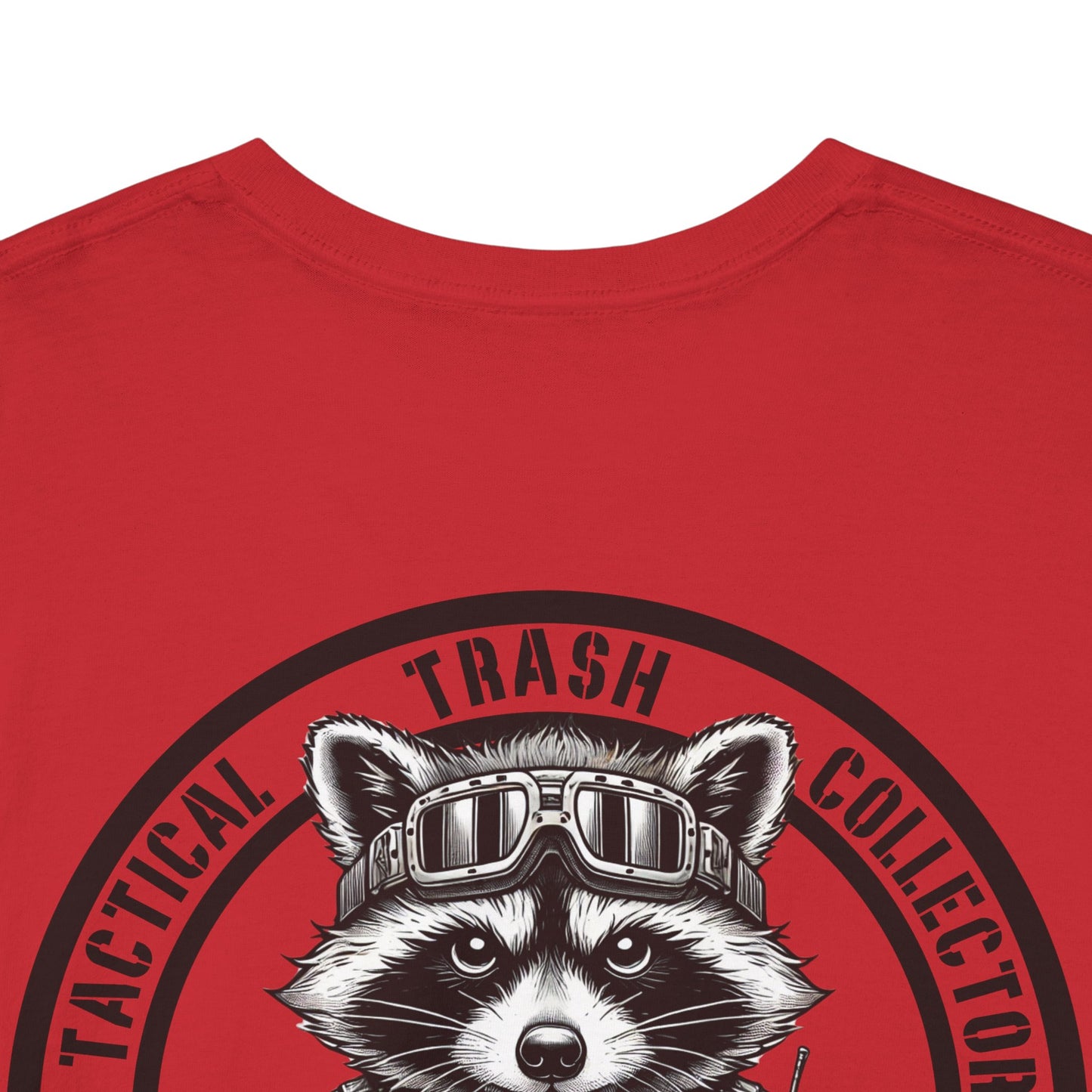 Tactical Trash Collector Shirt | Funny Tactical Raccoon Tee | Military-Inspired Graphic Humor Outdoors Fans | Unique Patriotic Design  Gift