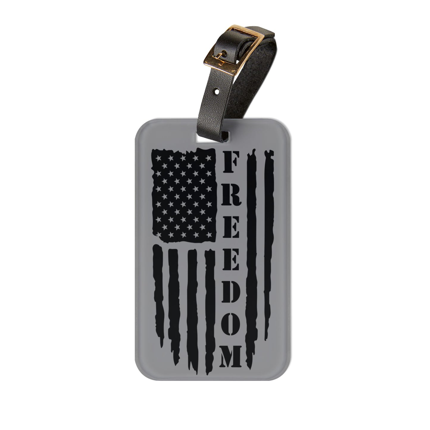 Freedom American Flag Luggage Tag | Patriotic Pride Baggage ID | USA Flag Travel Accessory | Perfect Gift for Freedom Lovers & Patriots