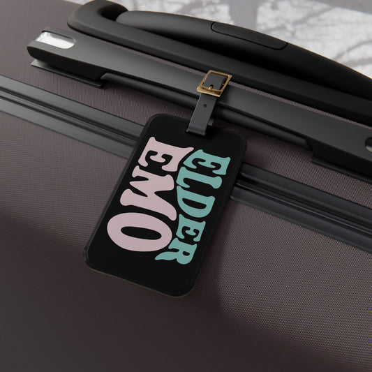 Elder Emo Luggage Tag | Emo Culture Travel Accessory Not Just a Phase Baggage ID Gothic Punk Travel Accessory Elder Emo Gift Gothic Punk Tag