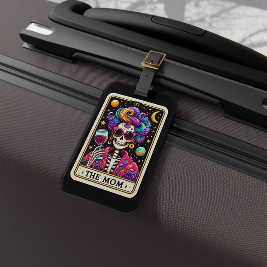 Mom Tarot Card Luggage Tag - Unique Travel Accessory for Super Moms - Perfect Baggage ID for Busy Moms & Family Travelers