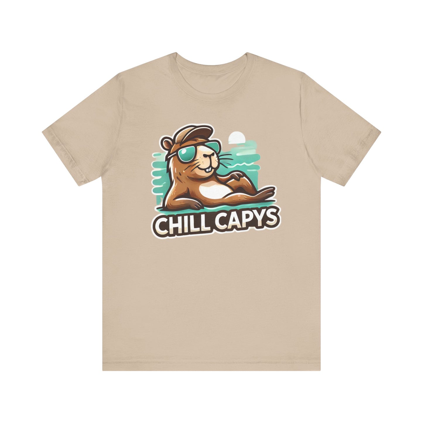 Chill Capys Capybara Shirt | Relaxed and Fun Animal Design | Unique Gift Capybara Lovers Esports Jersey Style Graphic Tee Cute Capybara