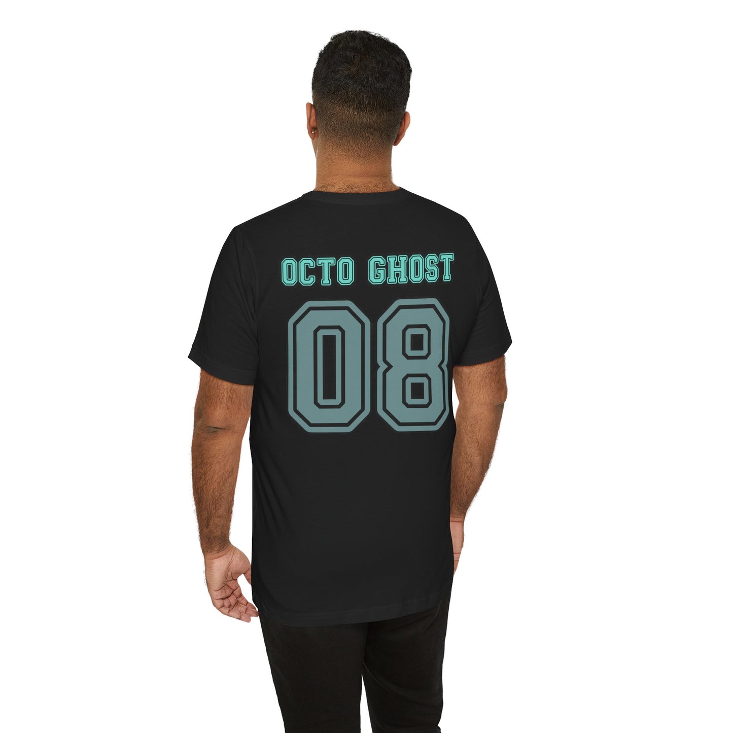 Deepwater Ghosts Octopus Shirt | Mysterious Ocean Creature Design | Unique Gift Marine and Gaming Fans | Esports Jersey Style Graphic Tee