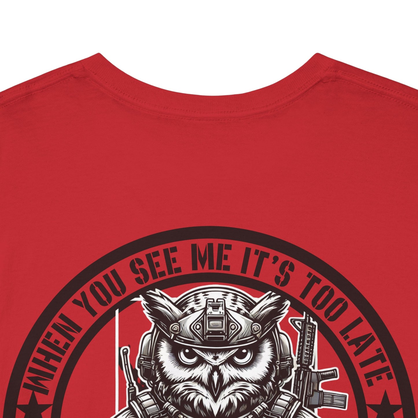 Tactical Owl Night Ops Shirt | Funny Military-Inspired Patriotic Tee | Night Vision Specialist Gift for Owl Lovers | Stealthy Animal Graphic