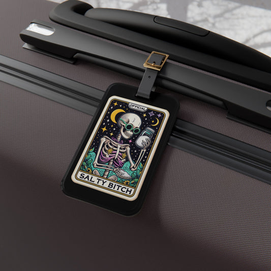 Salty B Tarot Card Luggage Tag - Unique Travel Accessory for Sassy Souls - Perfect Baggage ID for Those Who Embrace Their Sass!