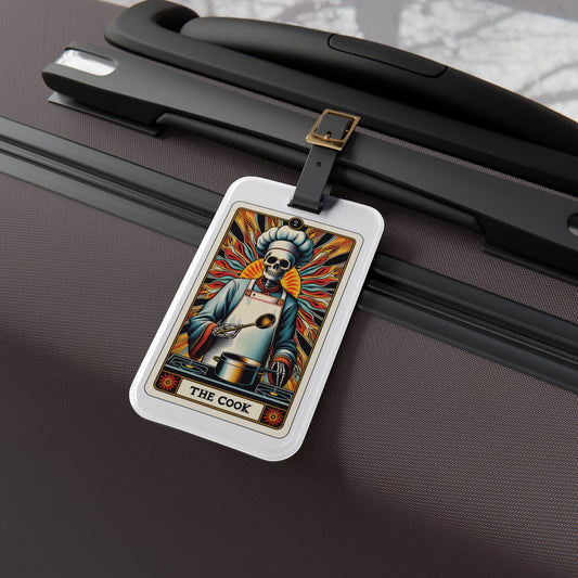 Cook Tarot Card Luggage Tag Unique Travel Accessory for Chefs & Cooks Perfect Baggage ID for Culinary Travelers Food Lovers