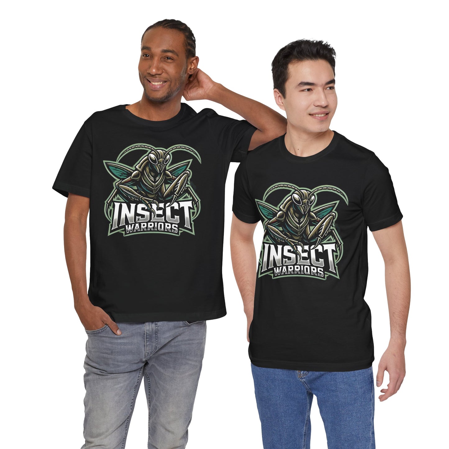 Praying Mantis Insect Warriors Shirt | Fierce Bug Design | Unique Gift for Nature and Gaming Fans Esports Jersey Style Graphic Tee Bug Shirt