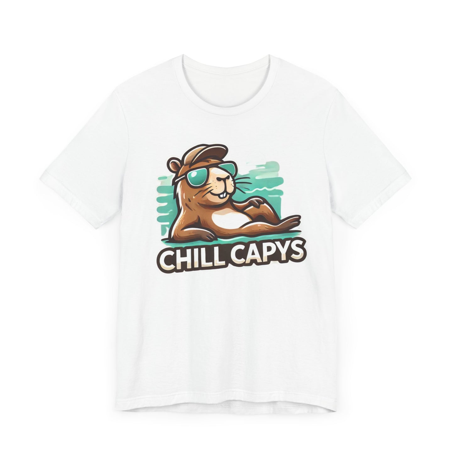 Chill Capys Capybara Shirt | Relaxed and Fun Animal Design | Unique Gift Capybara Lovers Esports Jersey Style Graphic Tee Cute Capybara