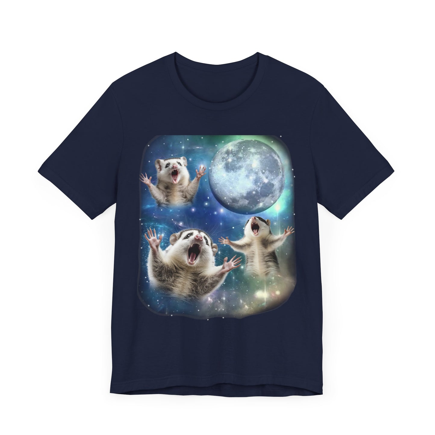 Opossum Howling at the Moon Shirt | Vintage 90s Inspired Animal Tee | Funny Opossum Lover Gift Retro Wildlife Vibes Humorous Opossum Design