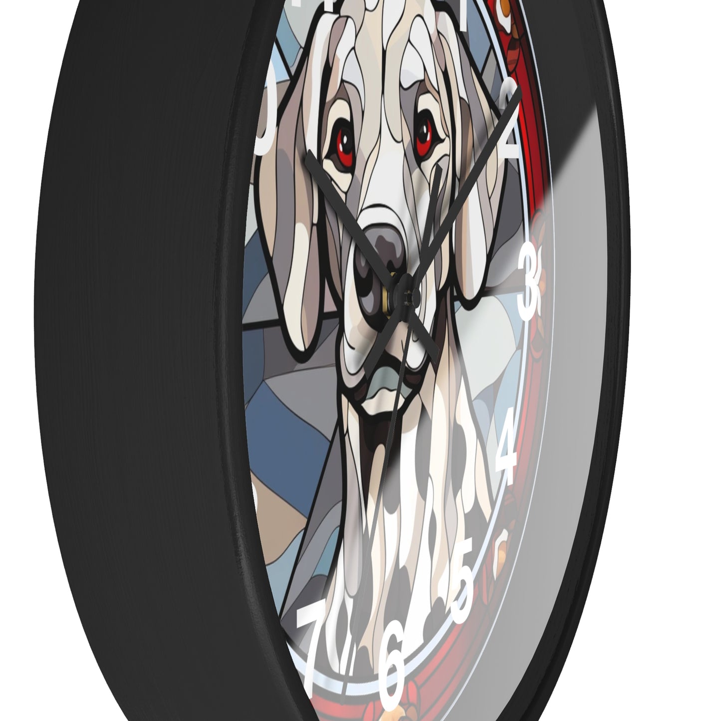 Dalmatian Dog Stained Glass Wall Clock | Battery Operated | Colorful Pet Lover Decor | Ideal Gift Dog Enthusiasts Unique Canine Home Accent