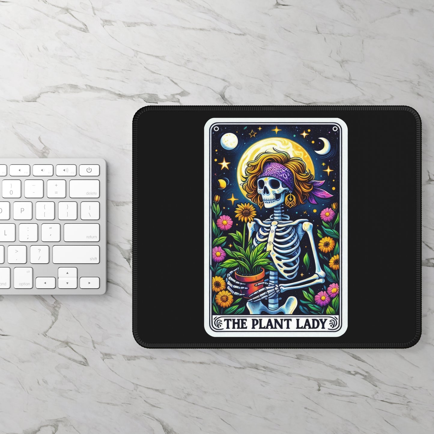 Plant Lady Tarot Card Non Slip Mouse Pad | Botanical Office Desk Decor  Plant Lovers Gift Tarot-Inspired Desk Mat Green Thumb Desk Accessory