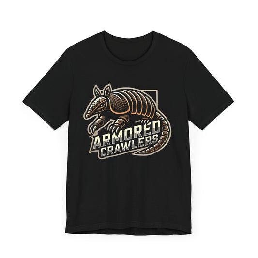 Armadillo Armored Crawlers Esports Jersey Bold Team Logo Design Gamer Gear Gift for Competitive Gamers and Armadillo Lovers Funny Armadillo