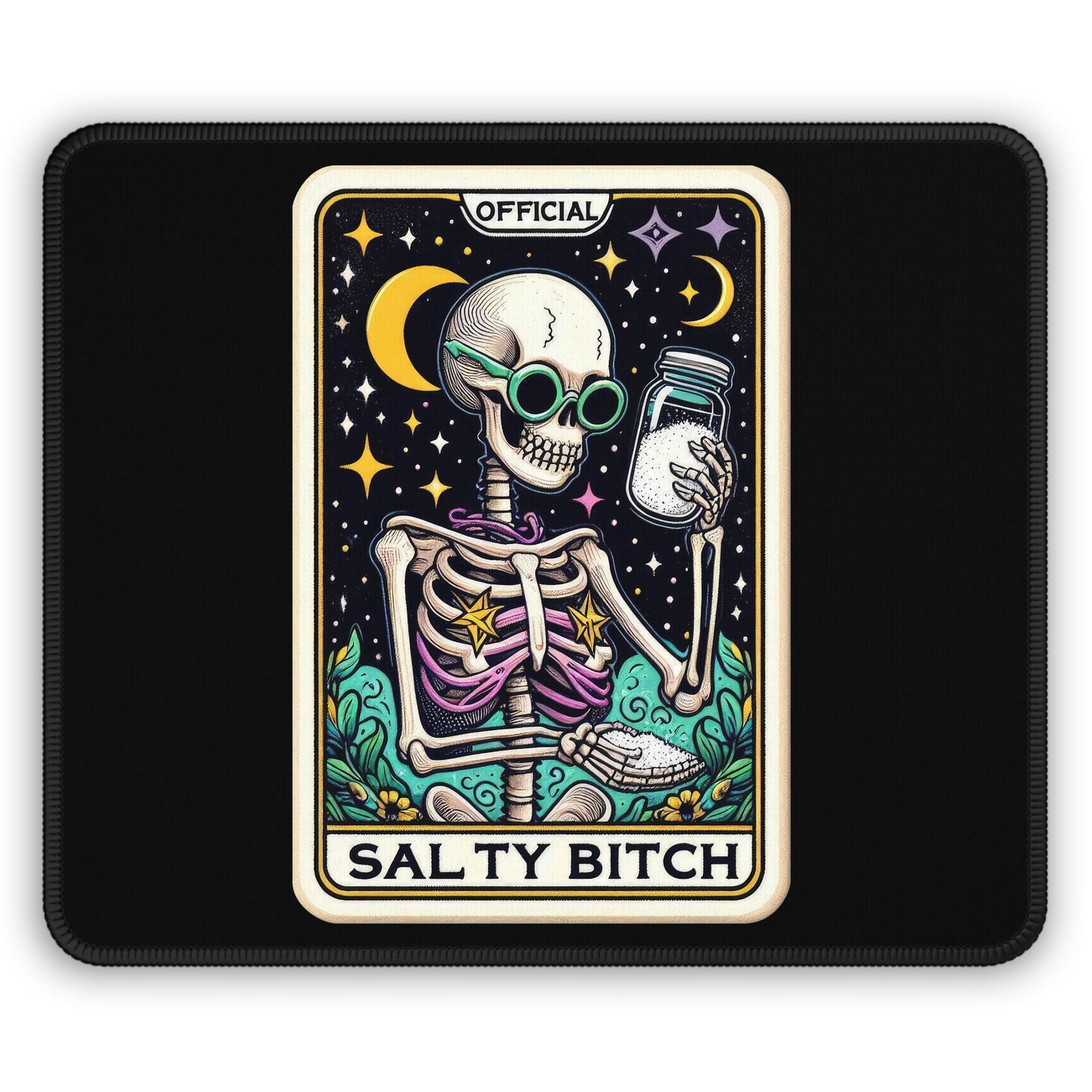 Salty B Tarot Card Non Slip Mouse Pad | Sassy Office Desk Decor Sarcastic Friends Joke | Tarot-Inspired Desk Mat | Humorous Desk Accessory