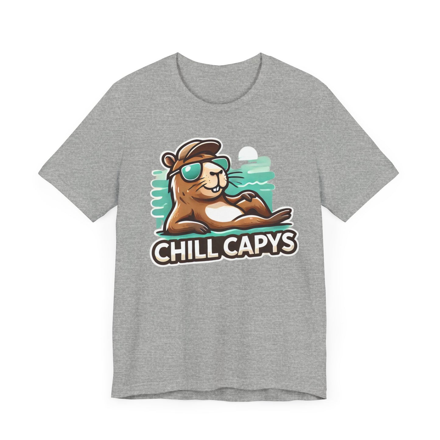 Chill Capys Capybara Shirt | Relaxed and Fun Animal Design | Unique Gift Capybara Lovers Esports Jersey Style Graphic Tee Cute Capybara