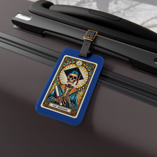 Graduate Tarot Card Luggage Tag Unique Oracle Travel Gift for College Grads Fun Suitcase ID for New Graduates World Traveler Graduation Gift