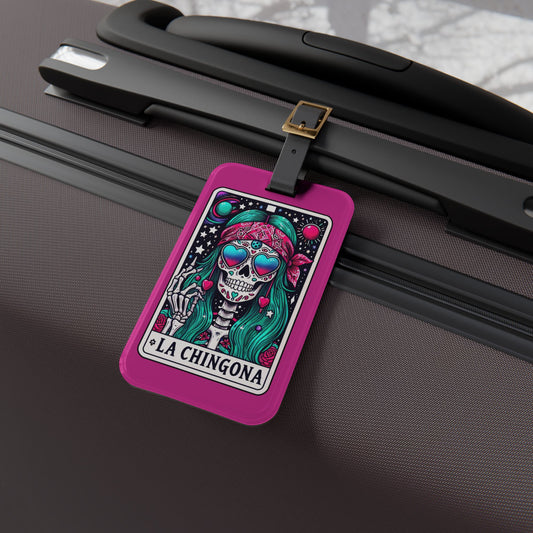 La Chingona Tarot Card Luggage Tag - Unique Travel Accessory for Fearless Women - Perfect Baggage ID for Strong, Empowered Travelers