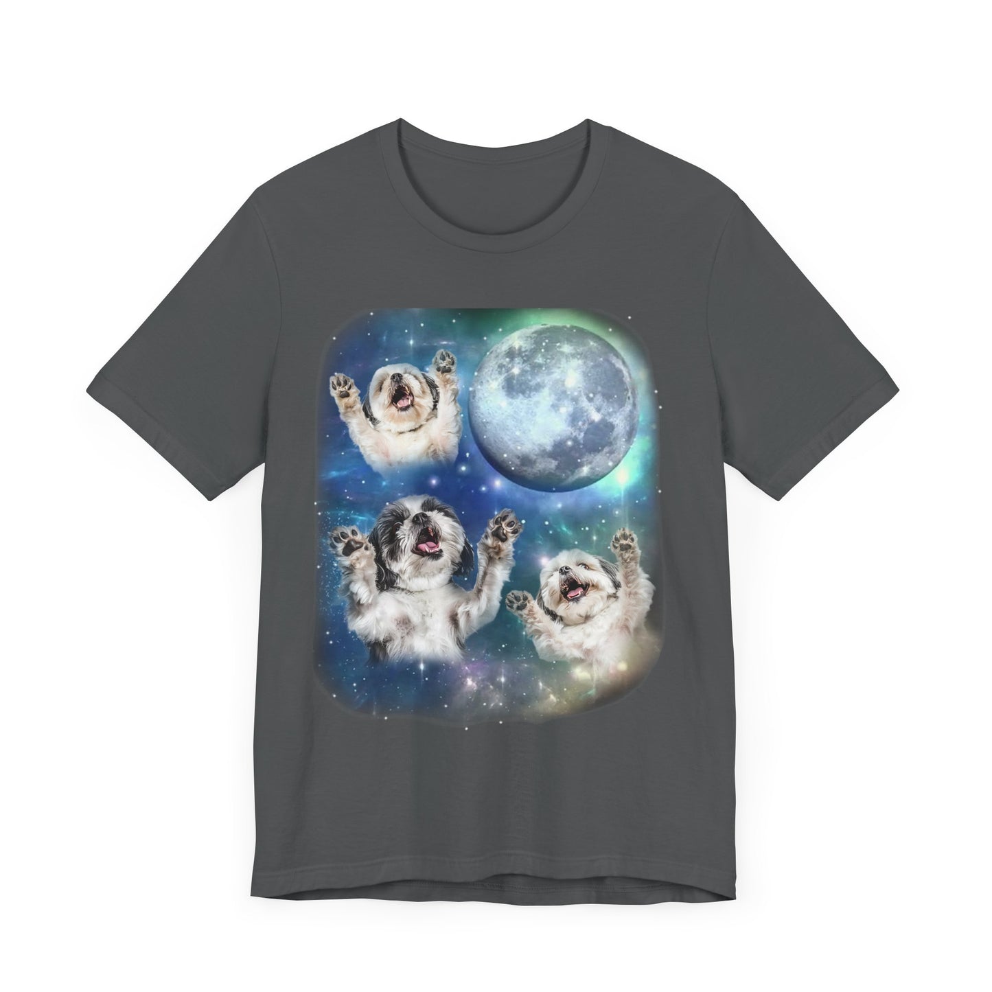 Shih Tzu Howling at the Moon Shirt | Vintage 90s Inspired Dog Tee | Funny Shih Tzu Lover Gift | Retro Dog Vibes | Humorous Shih Tzu Design