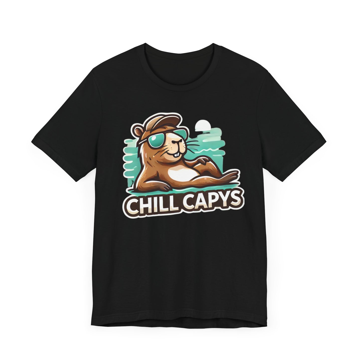 Chill Capys Capybara Shirt | Relaxed and Fun Animal Design | Unique Gift Capybara Lovers Esports Jersey Style Graphic Tee Cute Capybara