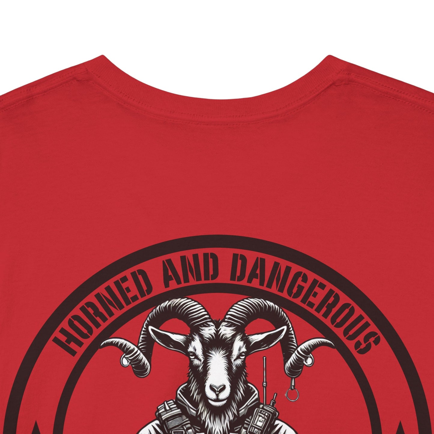 Tactical Goat Shirt | Horned and Dangerous Tee | Funny Military-Inspired Patriotic Gift | Greatest of All Tactics Goat Lovers Humor Fans